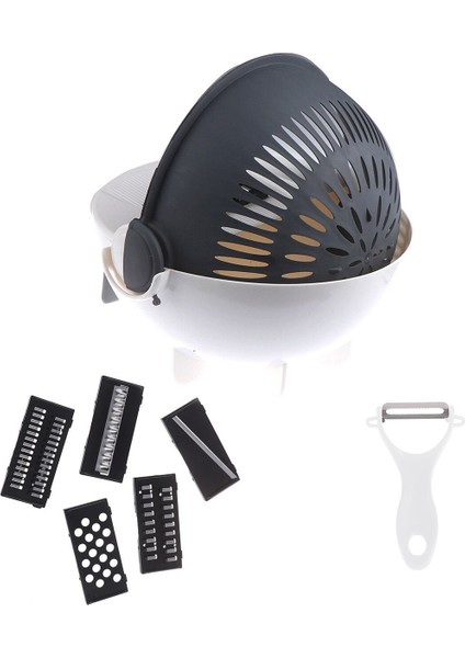 5 Fonksiyonlu Dönen Süzgeçli Rende Doğrayıcı Dilimleyici Aparat modelleri