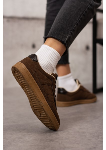 Lera Kadın Kahverengi Süet Günlük Sneaker