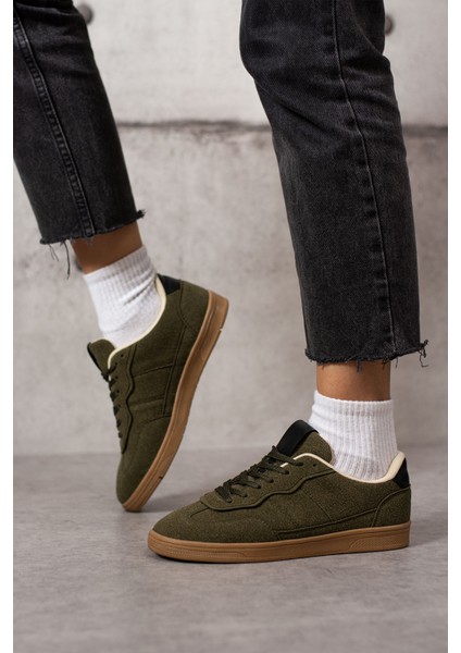 Lera Kadın Haki Süet Günlük Sneaker