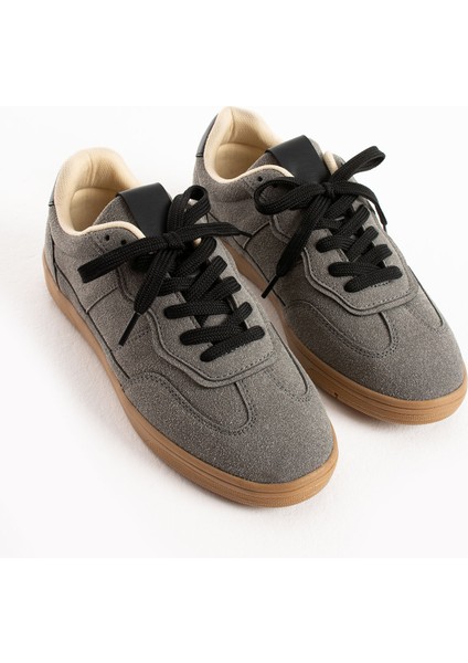 Lera Kadın Gri Süet Günlük Sneaker