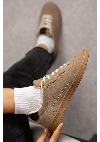Lera Kadın Vizon Süet Günlük Sneaker