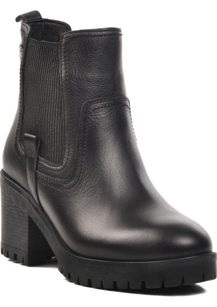 Siyah Deri Kadın Bot