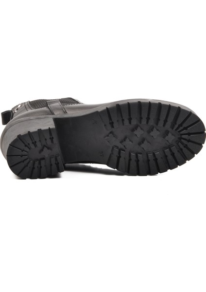 Siyah Deri Kadın Bot indirimleri