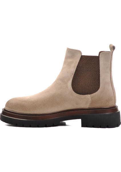 Bej Nubuk Deri Erkek Chelsea Bot BR-44001 M fiyatları