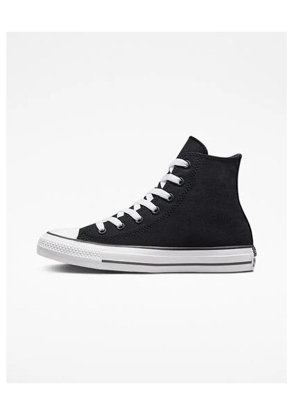 A02581C Chuck Taylor All Star Translucent Patch Kadın Siyah Boğazlı Sneaker Spor Ayakkabı