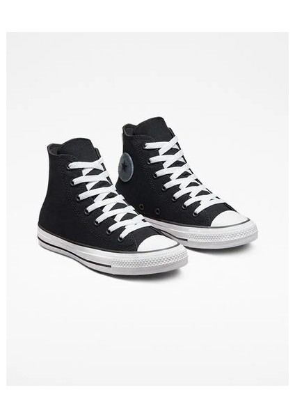 A02581C Chuck Taylor All Star Translucent Patch Kadın Siyah Boğazlı Sneaker Spor Ayakkabı