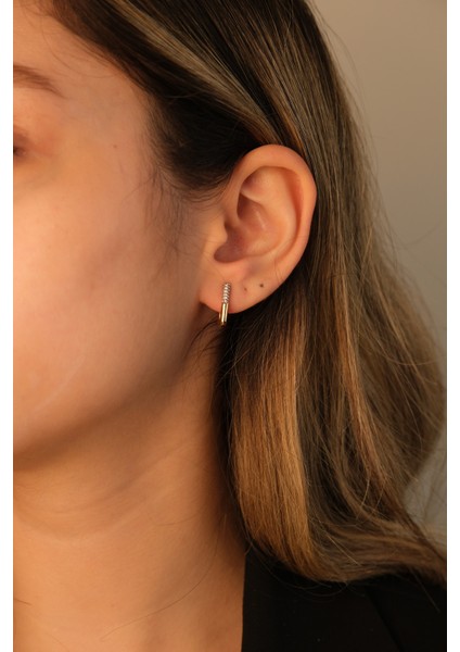 Gold Simetrik Halka Küpe fiyatları