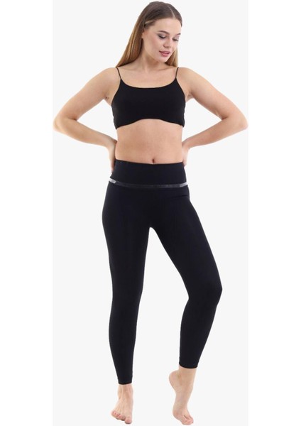Toparlayıcı Yüksek Bel Korse Tayt - Siyah modelleri