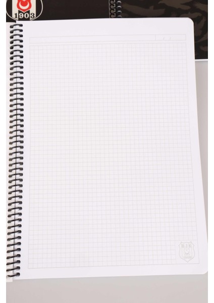 Lisanslı "Tekli" Spırallı Kareli A4 Karton Kapak 72 Yaprak Defter