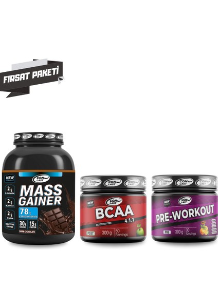 Mass Gainer 3000G/PRE-WORKOUT/BCAA