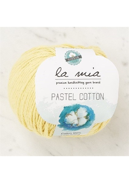 Pastel Cotton Sarı El Örgü İpi - L183 - 33959
