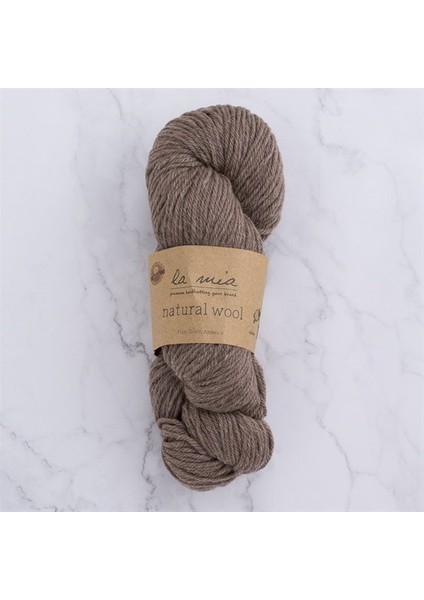 Natural Wool Açık Kahverengi El Örgü İpi - H5 - 33604