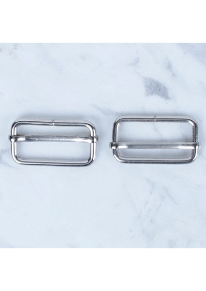 Gümüş Metal Toka Sürgülü 2 Li Paket