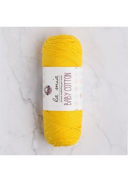 Baby Cotton Hardal Sarısı El Örgü İpi - L003 - 33632