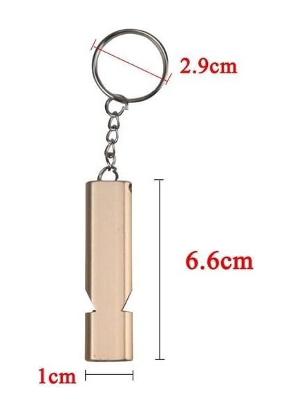 Sos Acil Imdat Düdüğü Alüminyum Islık Anahtarlık Kamp Yürüyüş Aksesuar Araçları