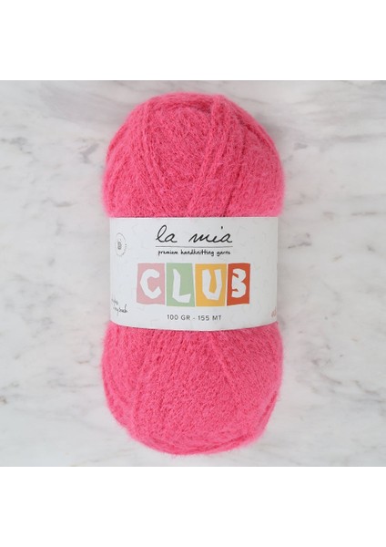 Club Koyu Pembe El Örgü İpi - 609