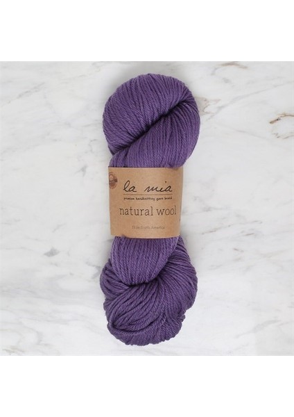 Natural Wool Mor El Örgü İpi - L269 - 34400