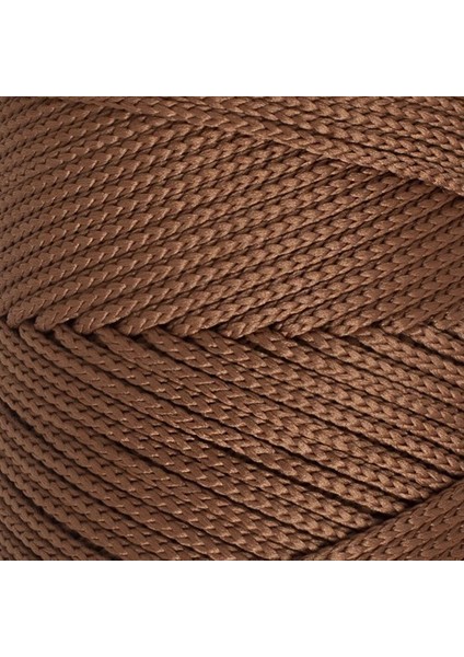 Polyester Soft Macrame Kahverengi El Örgü İpi - LM033 - 34439 fiyatları