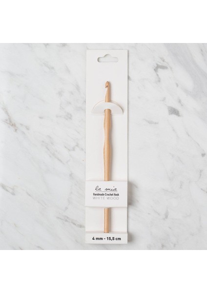 Whitewood 4 mm 15.5 cm Ahşap Yün Tığ