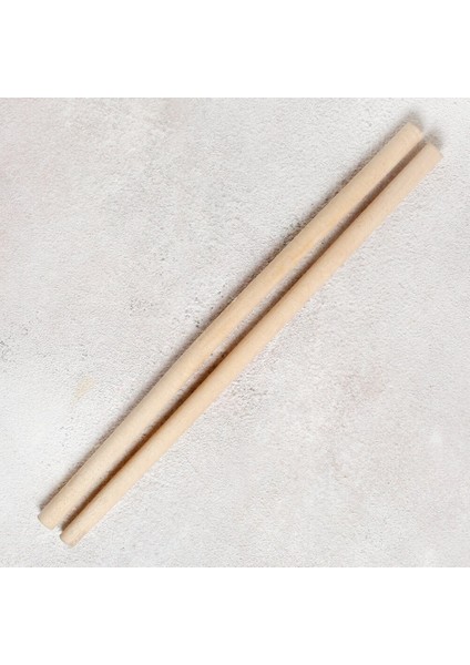 Crafts 2 Adet 40 cm Makrome Çubuğu 16MM