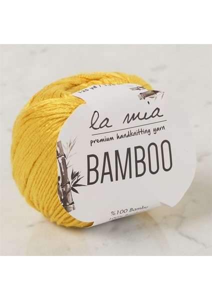 La Mia Bamboo Hardal Sarı El Örgü Ipi - L003 - 33853