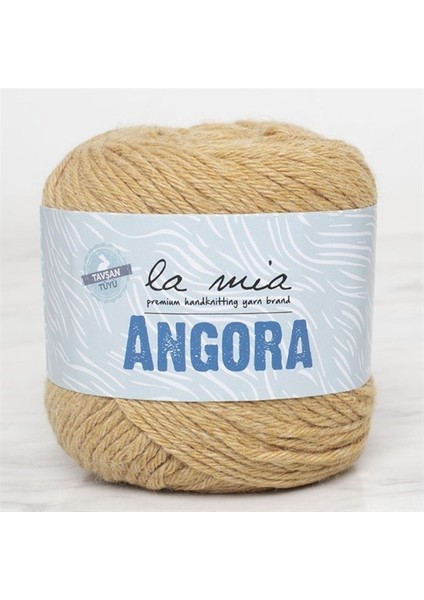 La Mia Angora 50GR Bej El Örgü Ipi - L132 - 33807