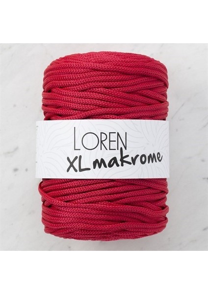 Xl Makrome Kırmızı El Örgü İpi - R048 - 33714