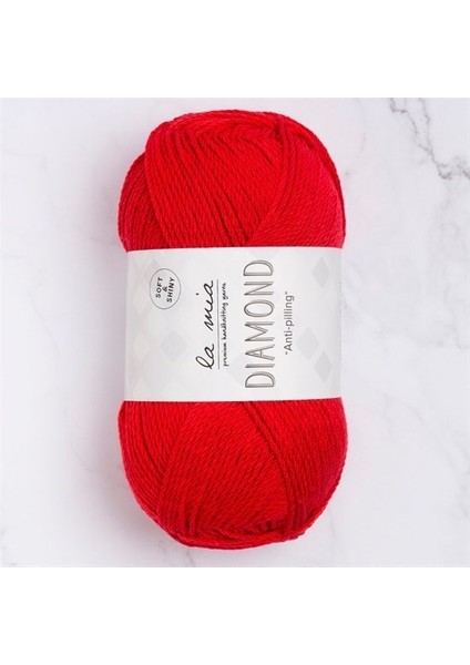 Diamond Kırmızı El Örgü İpi - L004 - 33723