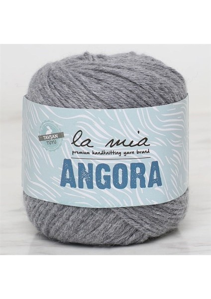 La Mia Angora 50GR Gri El Örgü Ipi - L134 - 33809