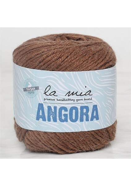 La Mia Angora 50GR Kahverengi El Örgü Ipi - L133 - 33808