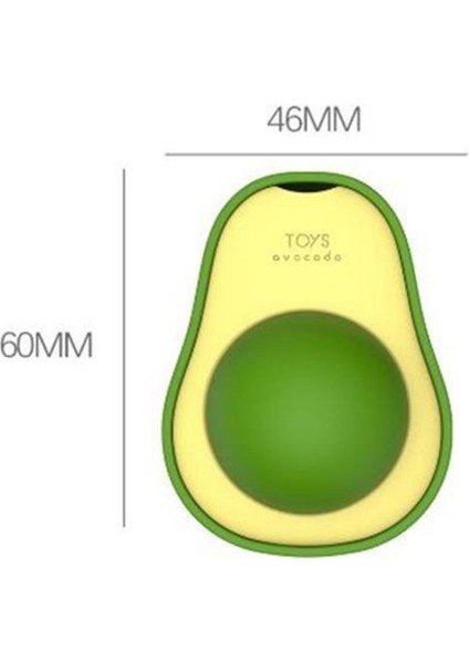 Avokado Model Yapışkanlı Kedi Oyuncağı Yenilebilir Kedi Nanesi Otu