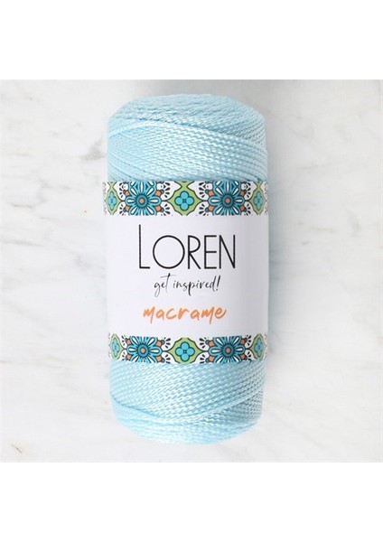Macrame Bebe Mavi El Örgü İpi - Rm 0221 - 34354