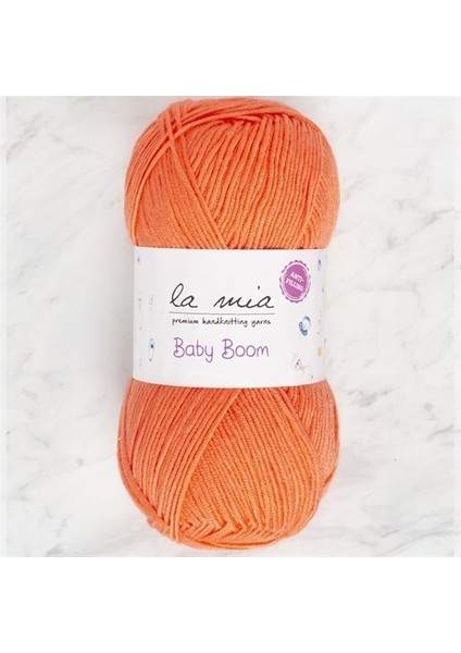 Baby Boom Neon Turuncu El Örgü İpi - 1212 - 34109
