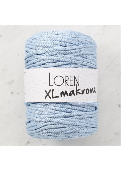 Xl Makrome Bebe Mavi El Örgü İpi - R051 - 33718