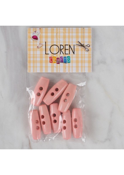 Crafts Pembe 8 Li Çoban Düğmesi - 72