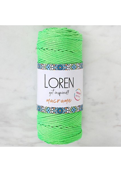 Macrame Neon Yeşil El Örgü İpi - L115