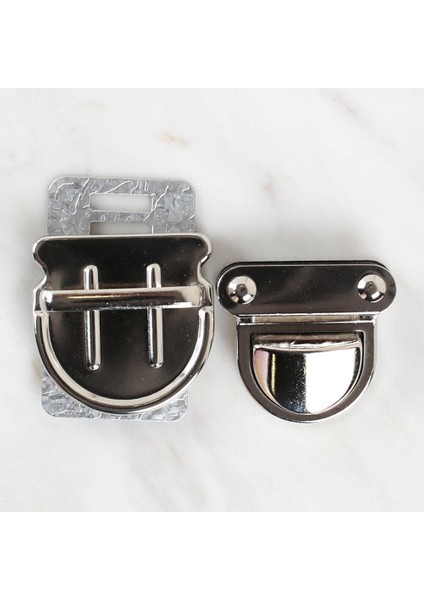 Metal Çanta Kilidi Gümüş