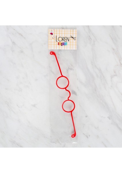 Plastik Amigurumi Gözlük Kırmızı fiyatları