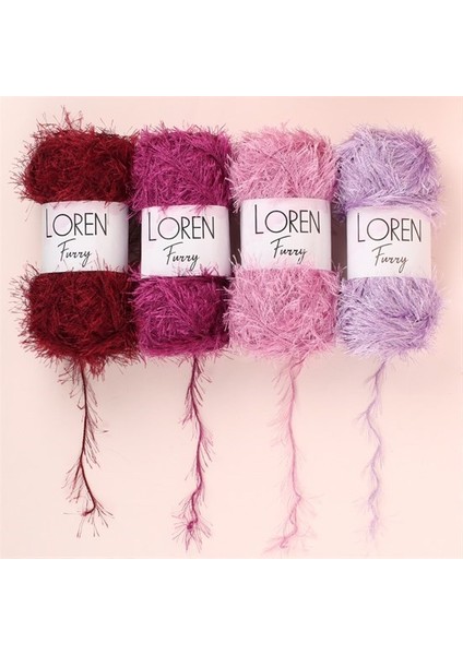Furry Lacivert El Örgü İpi - RF005 - 34044