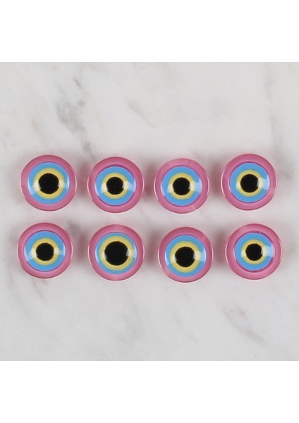 Pembe 8 Li Nazar Boncuğu Düğme - 168 fiyatları