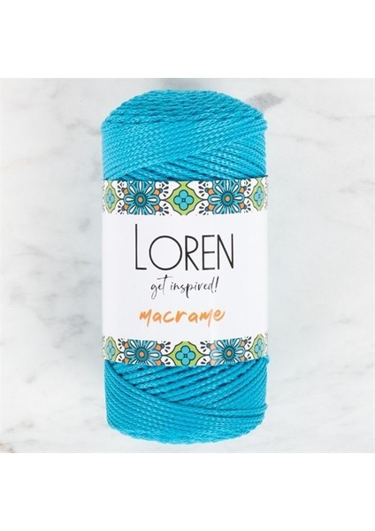 Macrame Turkuaz El Örgü İpi - Rm 0232 - 34351