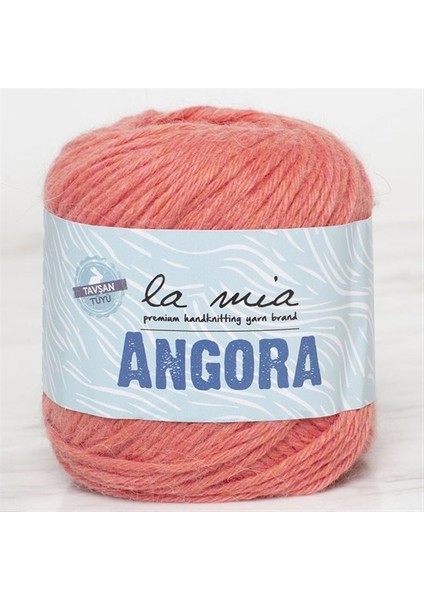 La Mia Angora 50GR Turuncu El Örgü Ipi - L126 - 33798