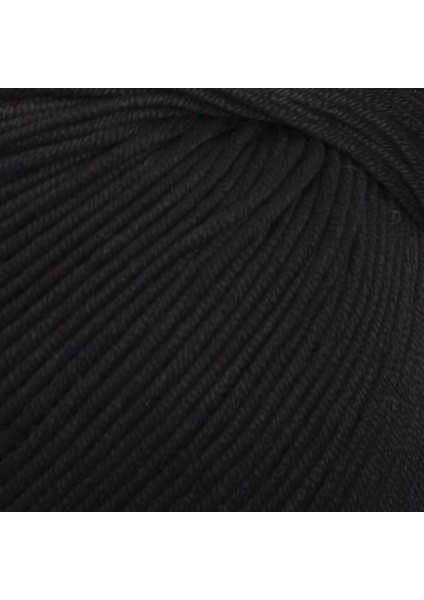 Xl Mercerized Siyah El Örgü İpi - 1 - 33758