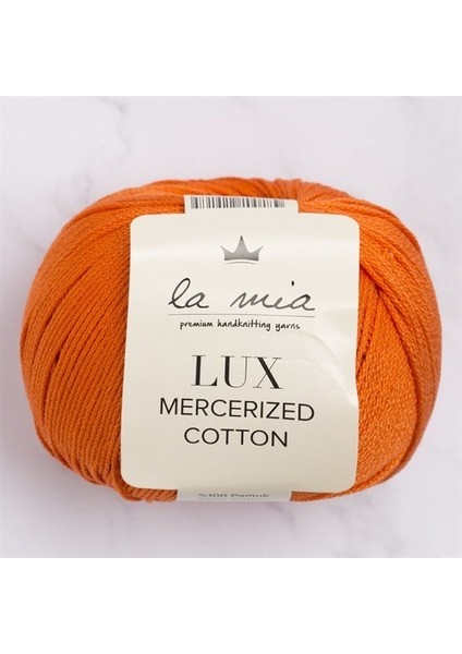 Lux Mercerized Cotton Turuncu El Örgü İpi - 194 - 33755