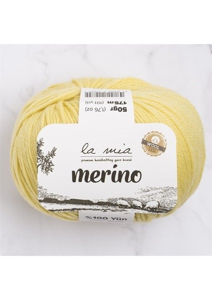 Merino Sarı El Örgü İpi - L043 - 33788