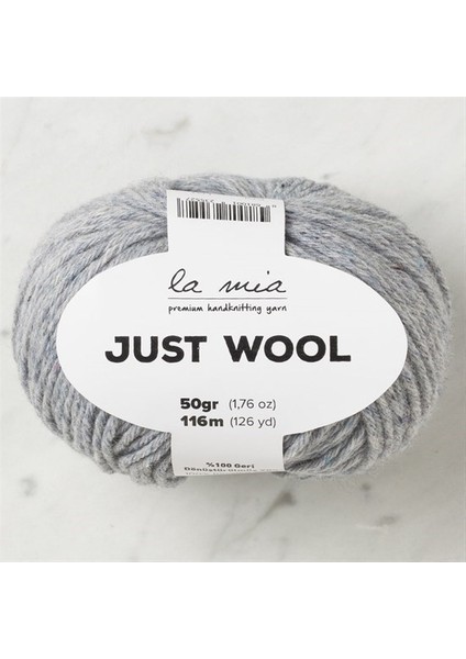 Just Wool Açık Gri El Örgü İpi - LT002 - 33842