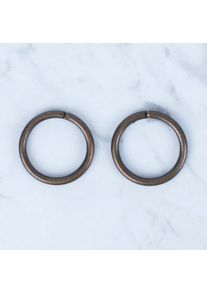 Oksitli Altın Yuvarlak Halka 2 Li Paket