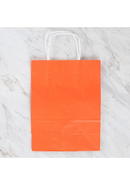 18X8X24 cm Turuncu Kraft Çanta