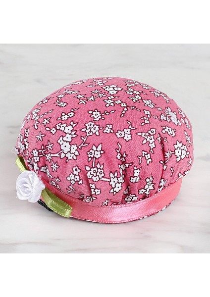 Kola Takılabilir Iğnedenlik Koyu Pembe Çiçek