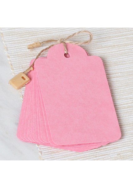 10'lu Pembe Etiket ve Klipsli Etiket ipi fiyatları